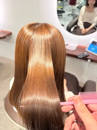 カラー 髪質改善✨縮毛矯正 ✨モデル様募集🔥のヘアスタイル