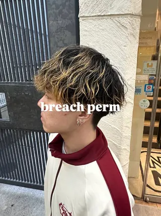 メンズ メンズパーマ/レイヤ ーカット岡田遥希のヘアスタイル