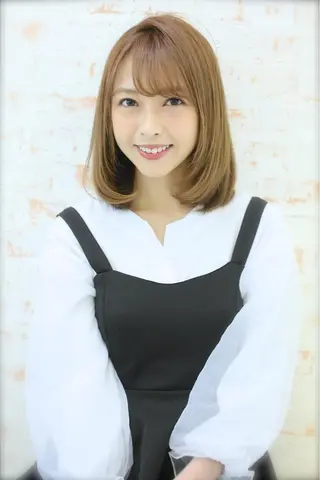 ミディアム カラー パーマ 髪質改善/縮毛矯正/ ボブ/店長/槌矢圭悟のヘアスタイル