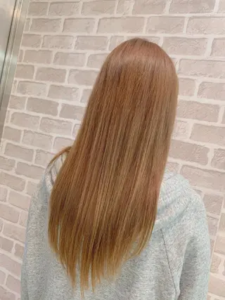 ロング 暖色系カラー❤️櫻井 亜美のヘアスタイル