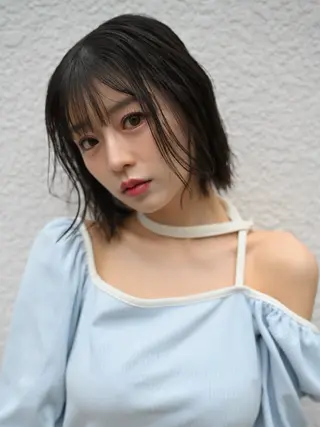 ミディアム カラー 小顔似合わせカット ┊︎＊AYANO＊のヘアスタイル