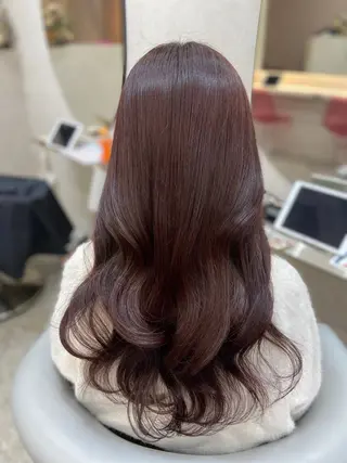 ロング カラー 新宿/韓国ヘア 中明度カラー/かやのヘアスタイル