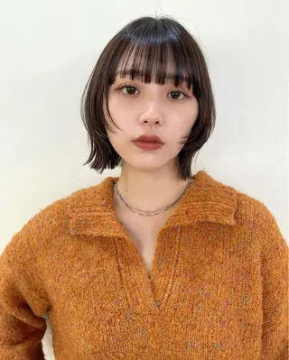 ショート カラー yuuka/ボブ/ダ ブルカラー/髪質改善のヘアスタイル