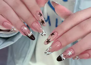 ネイル By moonネイル 🌷ワンホン/韓国風のネイルデザイン