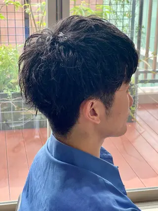 ショート メンズ 𓇼 𓇼フジノケイ … 艶髪ケアカラーのヘアスタイル