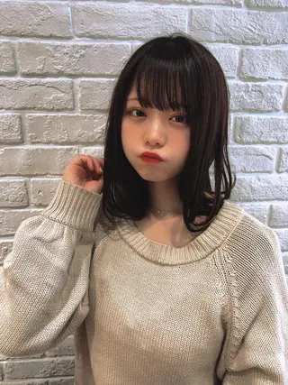 ミディアム カラー なりたいが叶う ながしまじゅんきのヘアスタイル