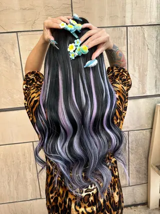 ロング エフェクトブリーチ エクステhiroのヘアスタイル