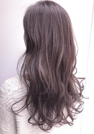 セミロング カラー 土谷 敦郎のヘアスタイル