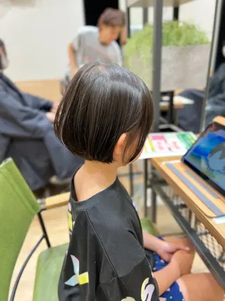 ショート キッズ 山口 玖瑠美のヘアスタイル