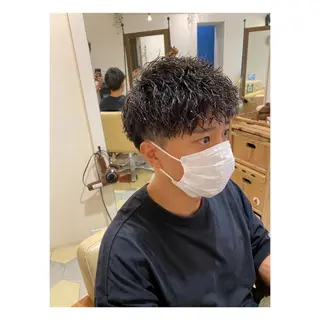 パーマ メンズ 菊池大一 溝の口パーマのヘアスタイル