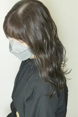 セミロング カラー 土居 正季のヘアスタイル