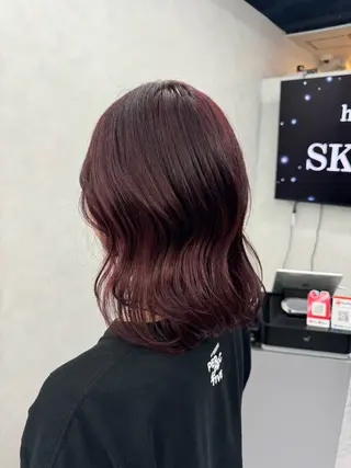 セミロング カラー 🍓URARA 🥀最強ハイトーン❤のヘアスタイル