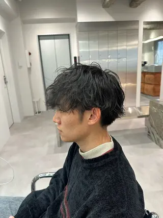 ショート パーマ メンズ 📖丸山飛鳥/ メンズミディアム📖のヘアスタイル