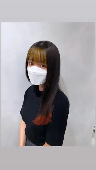 ロング カラー 🔷ダブルカラーハイ トーン🔷櫻井走のヘアスタイル
