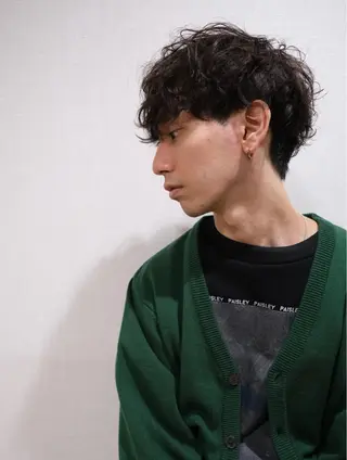 ショート パーマ メンズ 田畑 智規のヘアスタイル