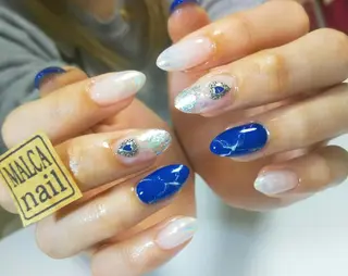 セミロング ヘアアレンジ パーマ ネイル マツエク・マツパ キッズ MALCAnail(マルカネイル)所属・荒木 莉奈のネイルデザイン