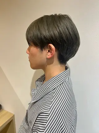 カラー 加納千華 /ボブ/ぱつっとボブのヘアスタイル