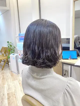 ミディアム パーマ ❤️パーマ美容師✂︎ 井口美緒のヘアスタイル