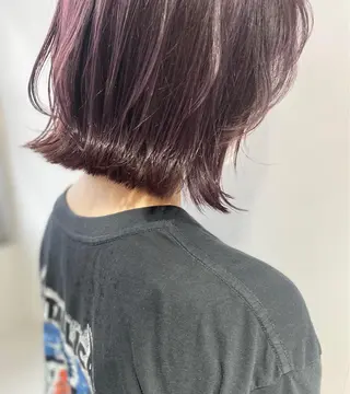 ミディアム カラー 内田 衣海のヘアスタイル