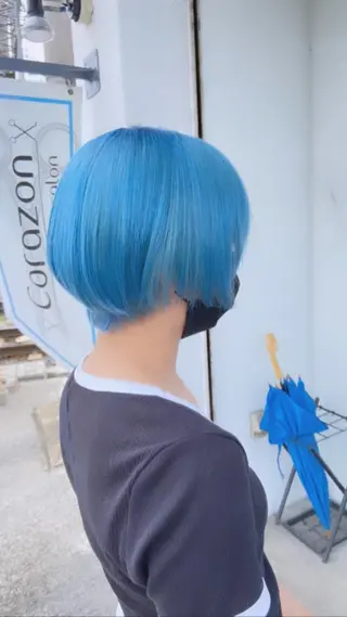 ミディアム メンズ カラー キッズ corazon ブリーチのヘアスタイル