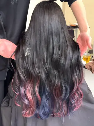 ロング カラー Rikuto/原宿 /バレイヤージュのヘアスタイル