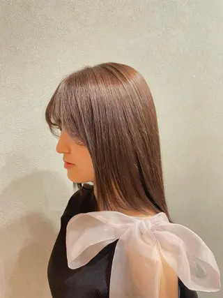 ロング ルナ💎ブリーチ 推しカラー💎名駅のヘアスタイル