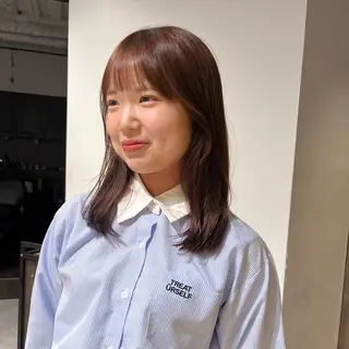 カラー 🍒暖色カラー🍒 ueno aiのヘアスタイル