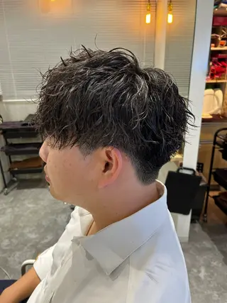 ショート パーマ 👑大宮メンズカット ﾒﾝｽﾞﾍｱ/稲葉のヘアスタイル