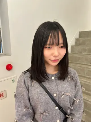 ミディアム e･n･u烏丸所属・やまのうち もえのヘアスタイル
