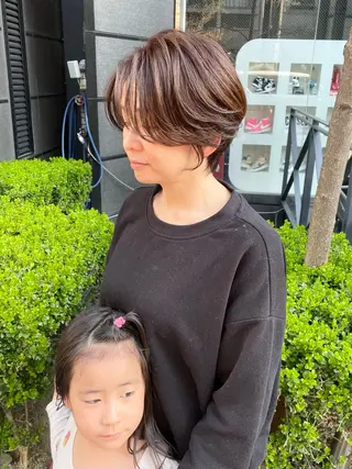 ショート カラー salowin所属・吉ヶ別符 亮祐のヘアスタイル