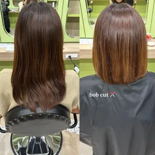 ロング yuka♡/ショート カット/暖色カラーのヘアスタイル