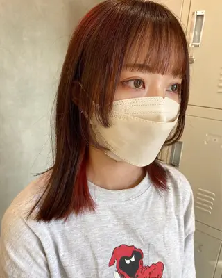 ミディアム カラー 🕶️佐藤 海李🐏のヘアスタイル