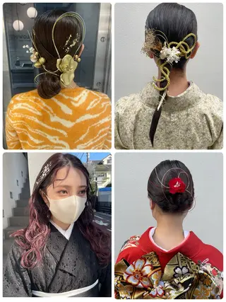 ヘアアレンジ satsuki 暖色・ブラウンカラーのヘアスタイル
