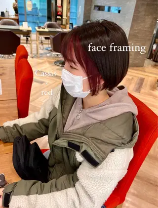 ショート 加納千華 /ボブ/ぱつっとボブのヘアスタイル