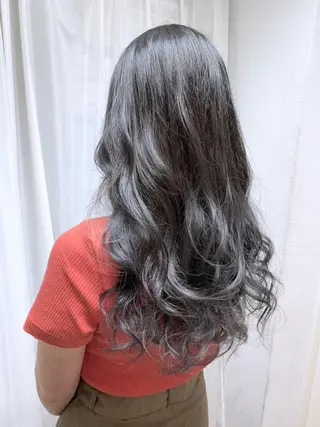 セミロング カラー パーマ ヘアアレンジ filo byFeria渋谷所属・縮毛矯正/美髪 髪質改善/石田幸輔のヘアスタイル