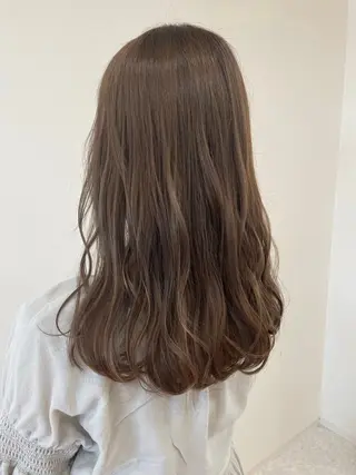 セミロング ベージュカラー🧸/ 松崎/東区/田中理沙のヘアスタイル