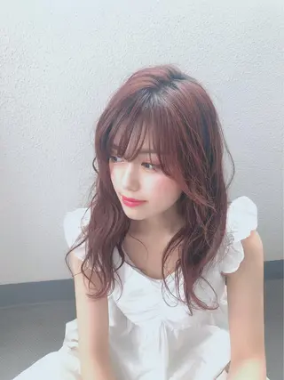 ミディアム ボブ韓国風レイヤー 髪質改善/畠中ケントのヘアスタイル
