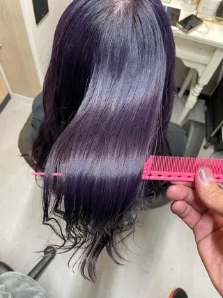 セミロング 髪質改善カラー特化 井上秀樹のヘアスタイル