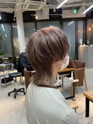 ショート カラー メンズ mee.表参道所属・ボブ/ショート /パーマ/shinのヘアスタイル