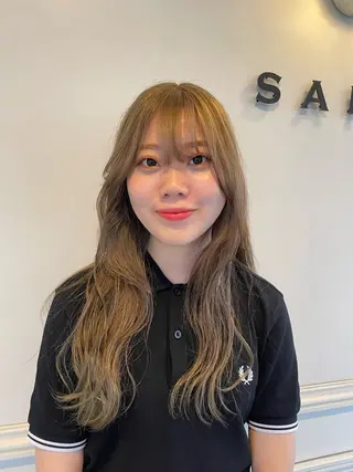 ロング カラー SARA古賀店 かすみ🐬🩵のヘアスタイル