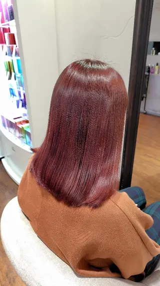 セミロング 小河 恵子のヘアスタイル