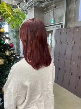 ミディアム 鈴木瑛里／ブロンド ベージュ／男女のヘアスタイル