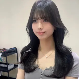 ロング カラー Sugar【シュガー】所属・ブリーチなしWカラー /レイヤーカット大阪のヘアスタイル