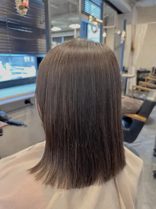 ミディアム 髪質改善デザインカラ ー/ヒロイケカズマサのヘアスタイル