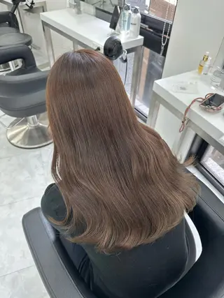 セミロング rio🧚🏻‍♀️ 暖色/グレージュのヘアスタイル