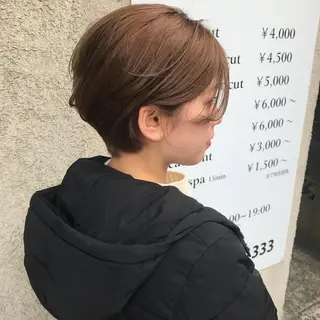 ショート カラー riho/ブリーチ/ デザインカラー/辻堂のヘアスタイル