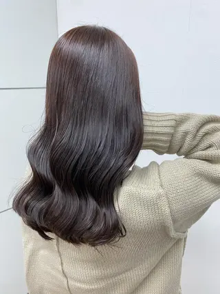 セミロング カラー 岩崎 昭憲のヘアスタイル