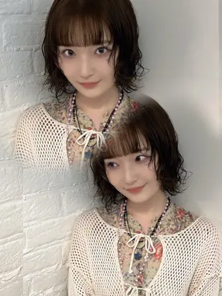 ショート カラー ROVER所属・美咲🤎 /艶カラー /ハイライトカラーのヘアスタイル