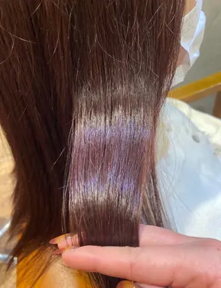 セミロング カラー 横浜美容室/暖色系 michika🌹のヘアスタイル