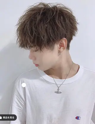 ショート カラー パーマ メンズ sherry所属・佐伯 りょうのヘアスタイル